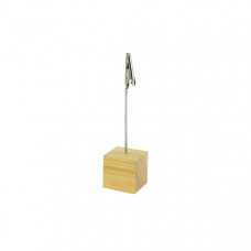 Держатель ценника с зажимом WOODEN CUBE-CLIP