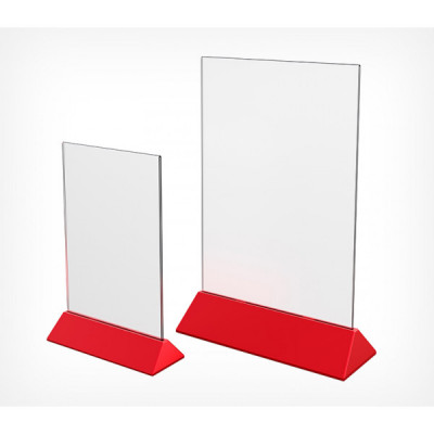 Подставка под меню с акриловым карманом Color Menu Holder, RED